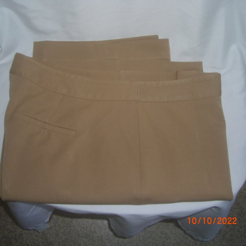 TALBOTS  SLACKS TAN IN COLOR SIZE 12 EXELLENT CONDITION